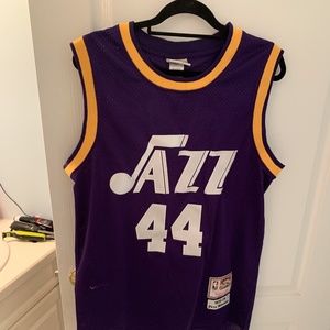 Authentic "Pistol" Pete Maravich Jazz Jersey